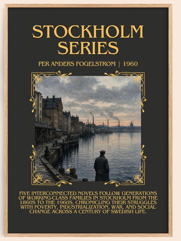Stockholm series Minimalist Book Poster by Per Anders Fogelström – book poster
