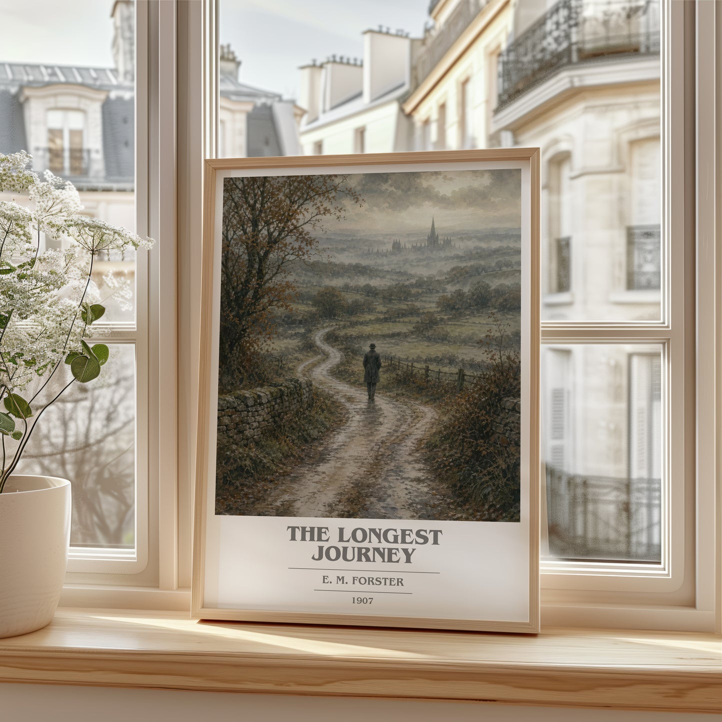 The Longest Journey book cover poster colour and style options – E. M. Forster book art