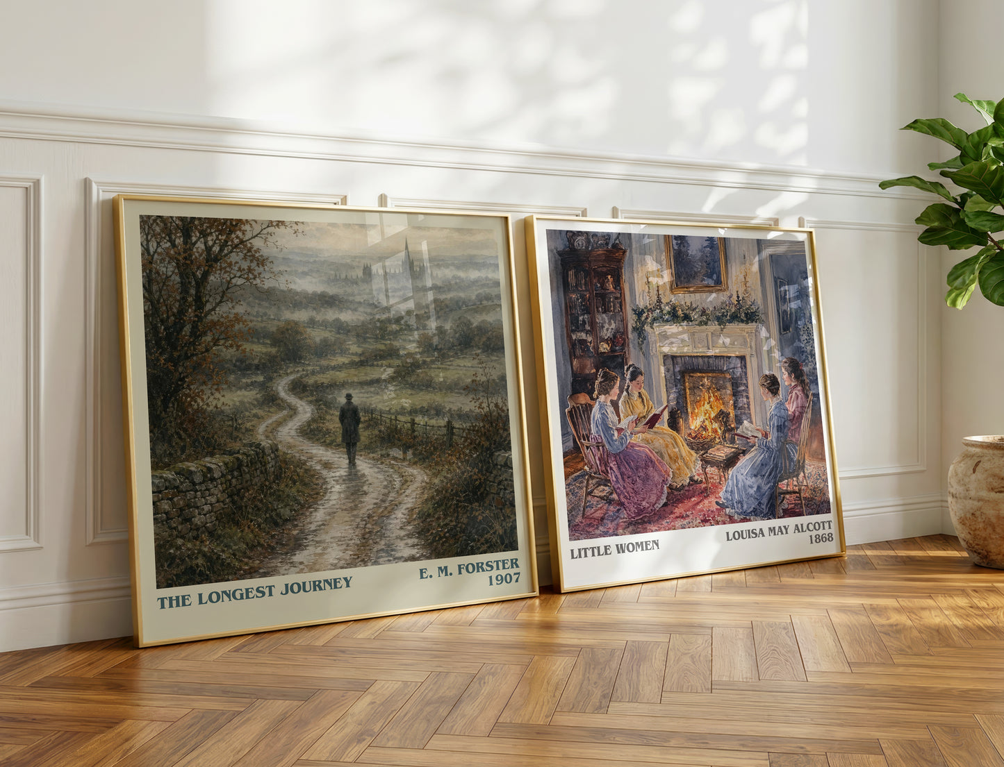 The Longest Journey literary print on bookshelf – E. M. Forster fan gift