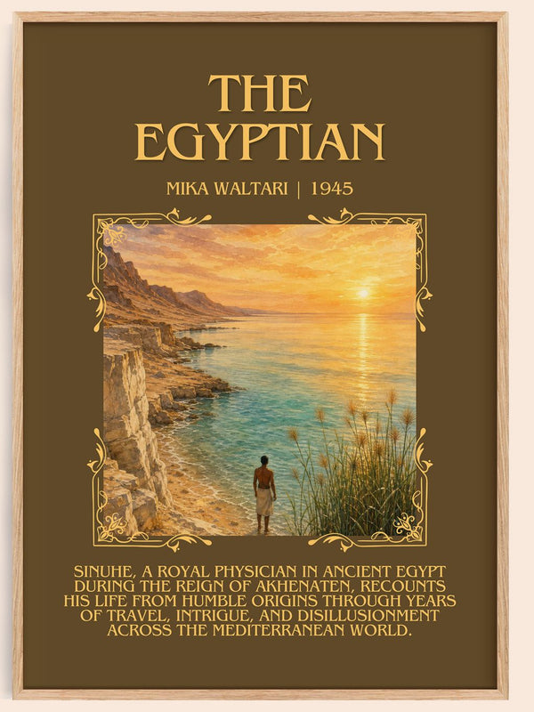 The Egyptian Minimalist Book Poster by Mika Waltari – book poster