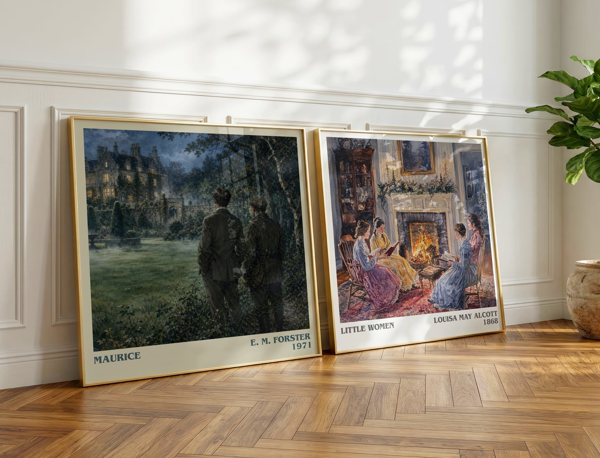 Maurice literary print on bookshelf – E. M. Forster fan gift