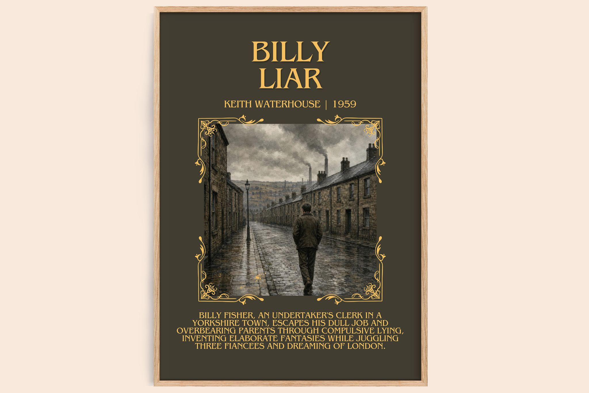 Billy Liar Minimalist Book Poster by Keith Waterhouse