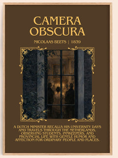Camera Obscura Minimalist Book Poster by Nicolaas Beets – book poster