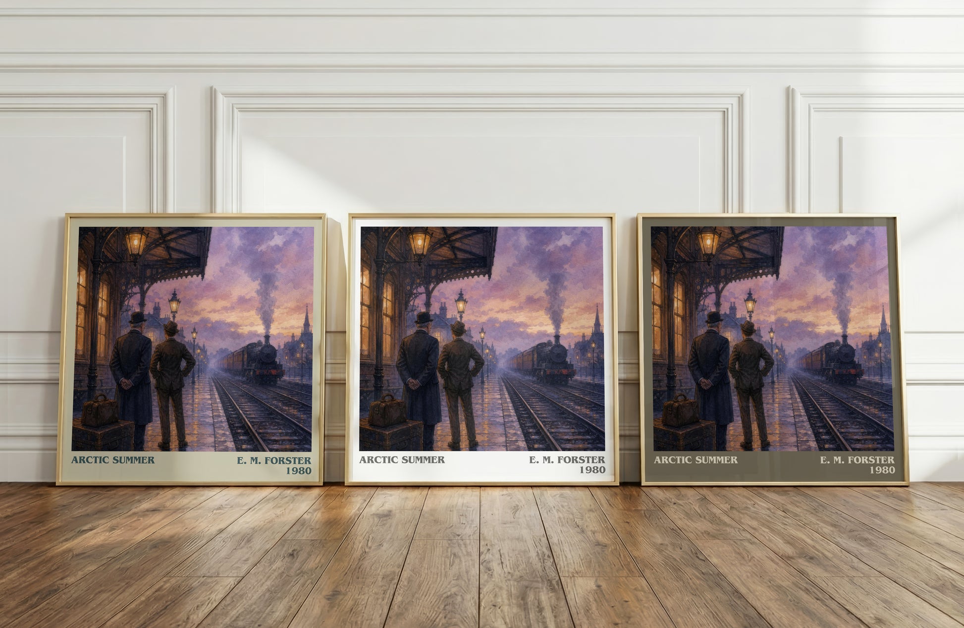 Arctic Summer literary art print colour and style options – E. M. Forster book art