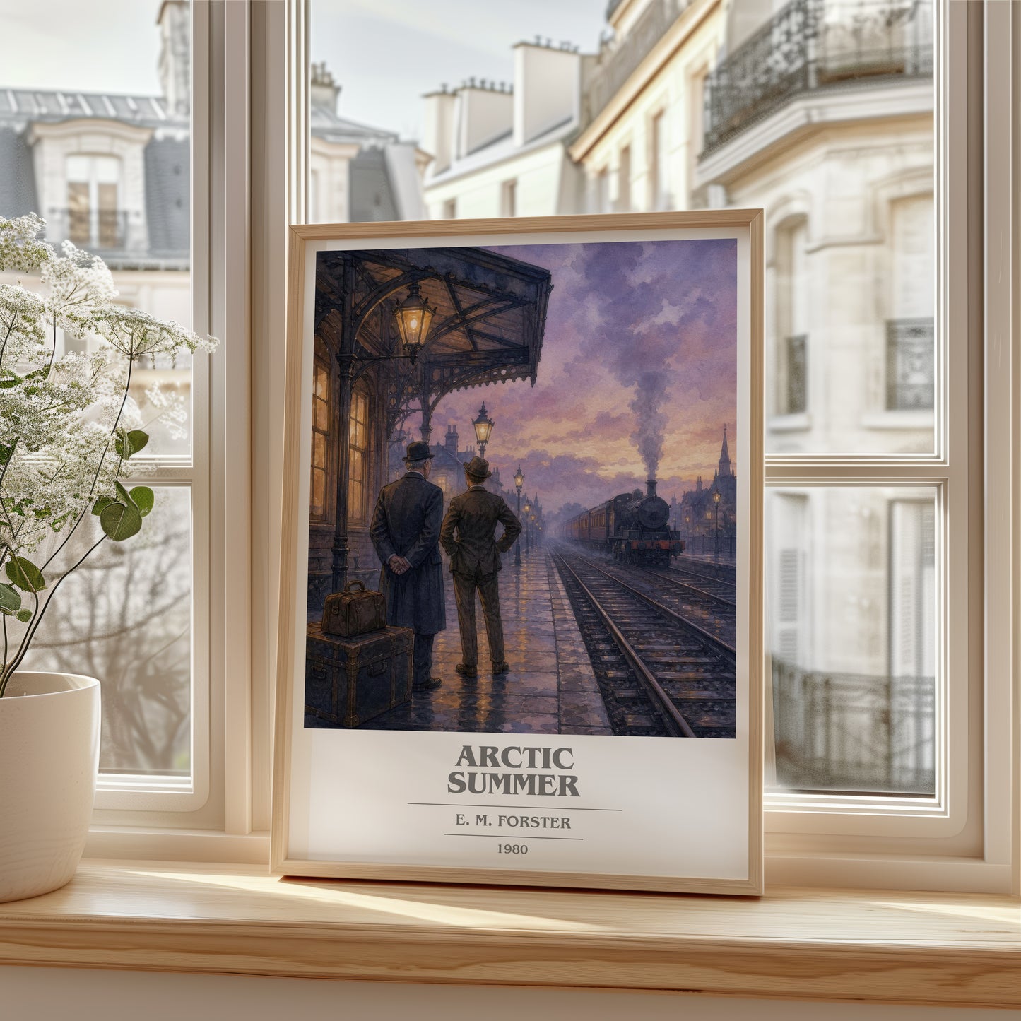 Arctic Summer book cover poster colour and style options – E. M. Forster book art