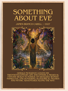 Something About Eve Minimalist Book Poster by James Branch Cabell – book poster