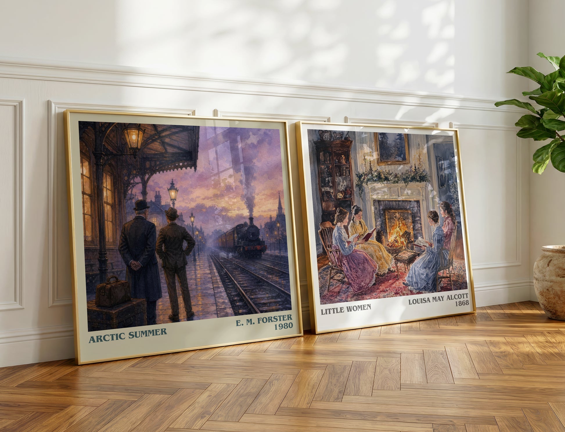 Arctic Summer literary print on bookshelf – E. M. Forster fan gift