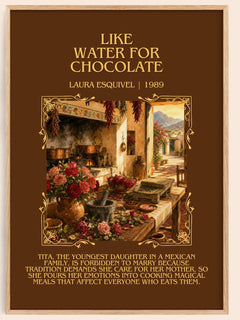 Like Water For Chocolate Minimalist Book Poster by Laura Esquivel – book poster