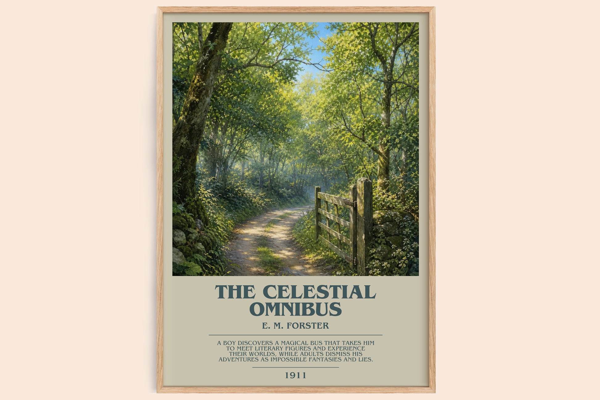 The Celestial Omnibus bookish book poster by E. M. Forster – framed literary art print