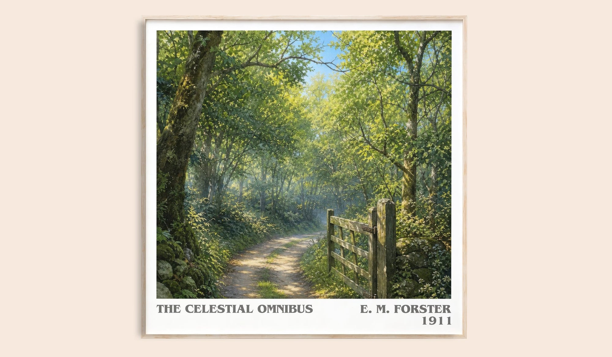 The Celestial Omnibus literary book poster by E. M. Forster – framed literary art print