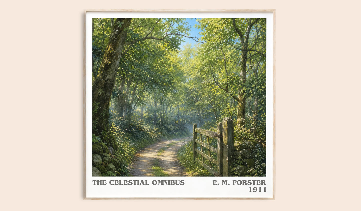 The Celestial Omnibus literary book poster by E. M. Forster – framed literary art print
