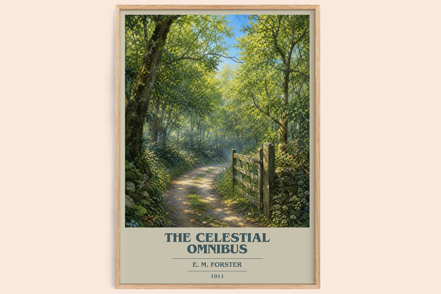 The Celestial Omnibus book cover book poster by E. M. Forster – framed literary art print