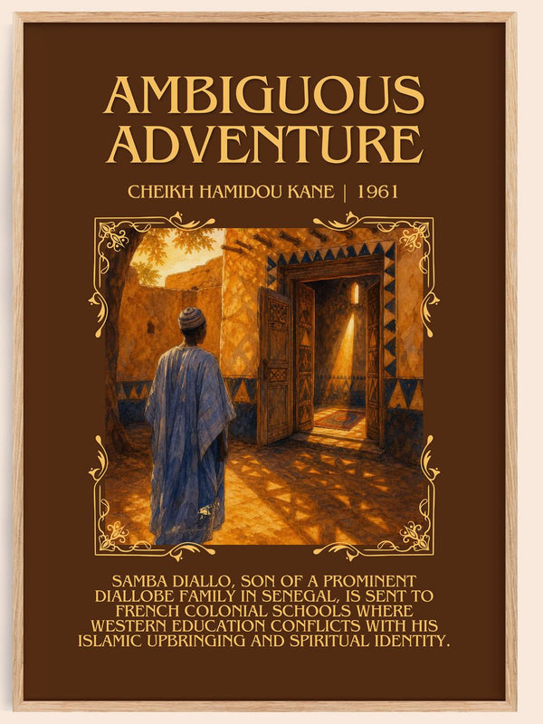 Ambiguous Adventure Minimalist Book Poster by Cheikh Hamidou Kane – book poster