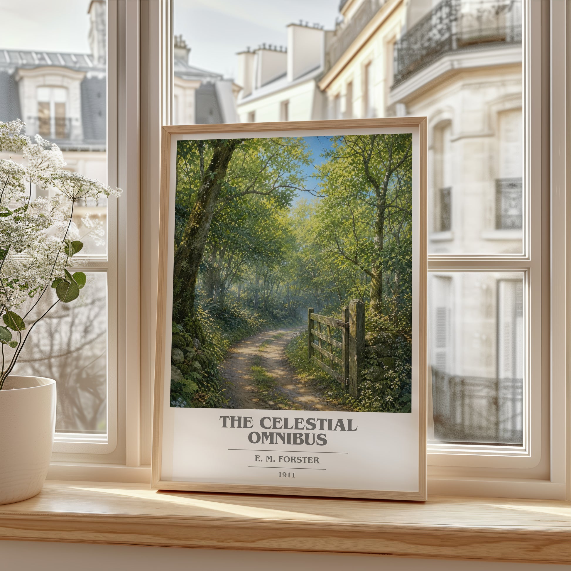 The Celestial Omnibus book cover poster colour and style options – E. M. Forster book art