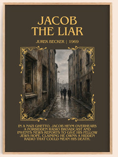 Jacob the Liar Minimalist Book Poster by Jurek Becker – book poster