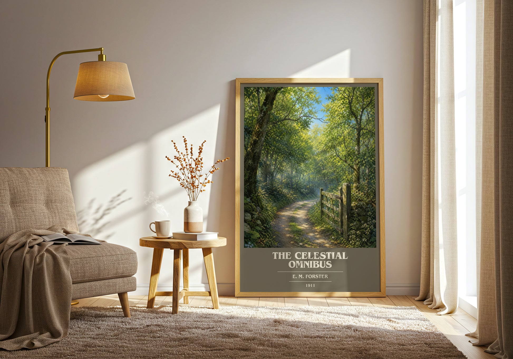 The Celestial Omnibus book cover print on bookshelf – E. M. Forster fan gift