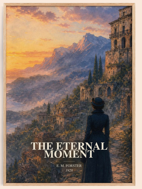 The Eternal Moment watercolour book poster by E. M. Forster – framed literary art print