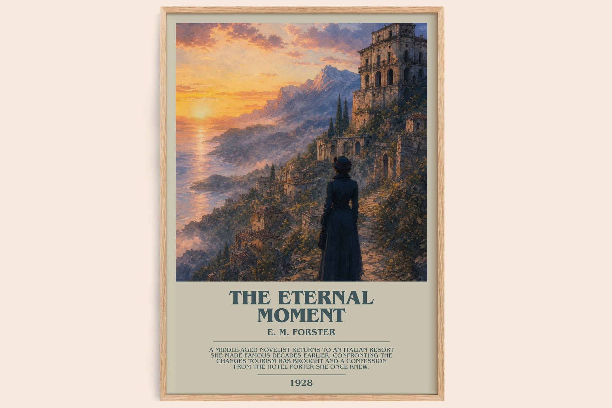 The Eternal Moment bookish book poster by E. M. Forster – framed literary art print