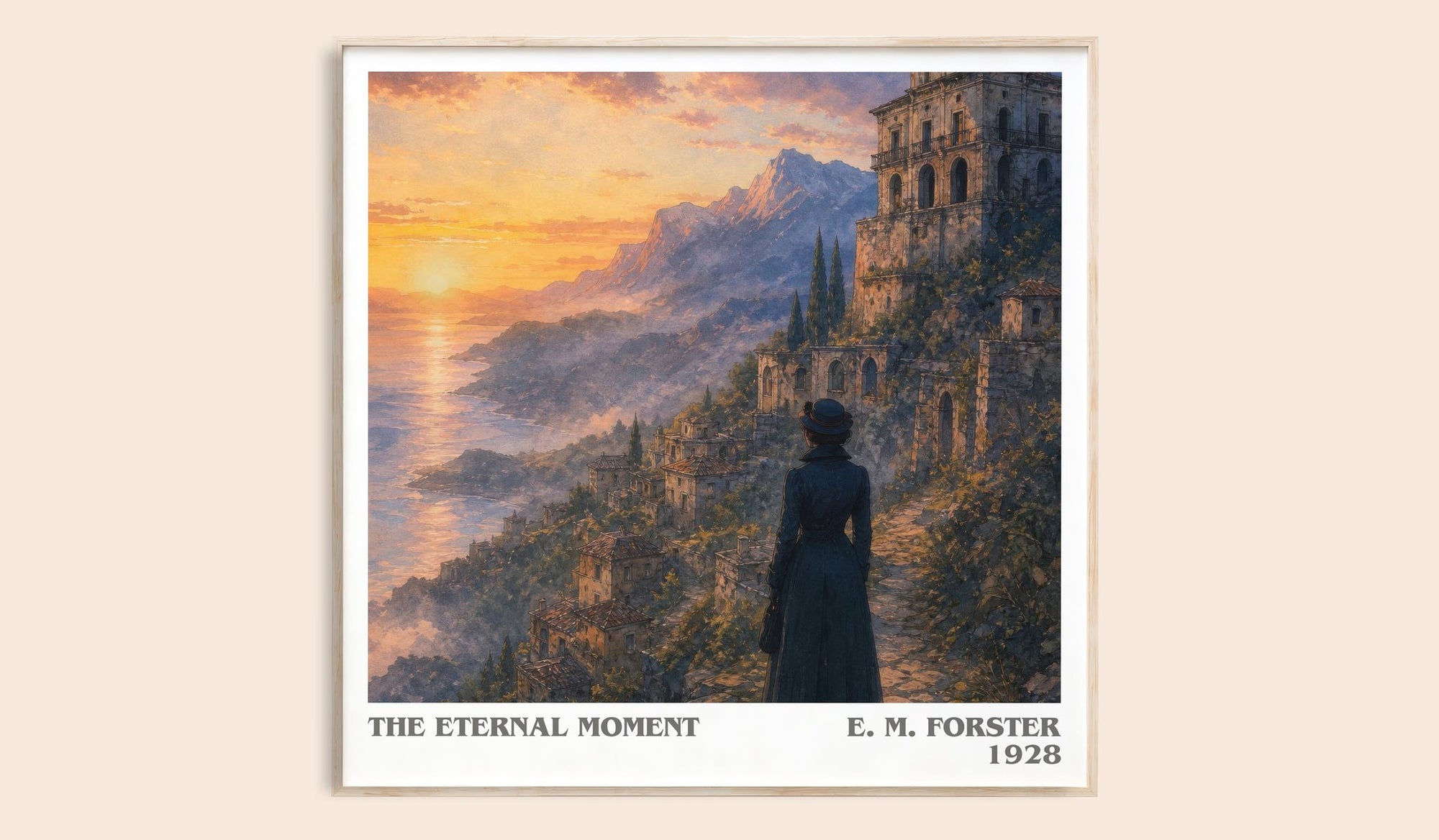 The Eternal Moment literary book poster by E. M. Forster – framed literary art print