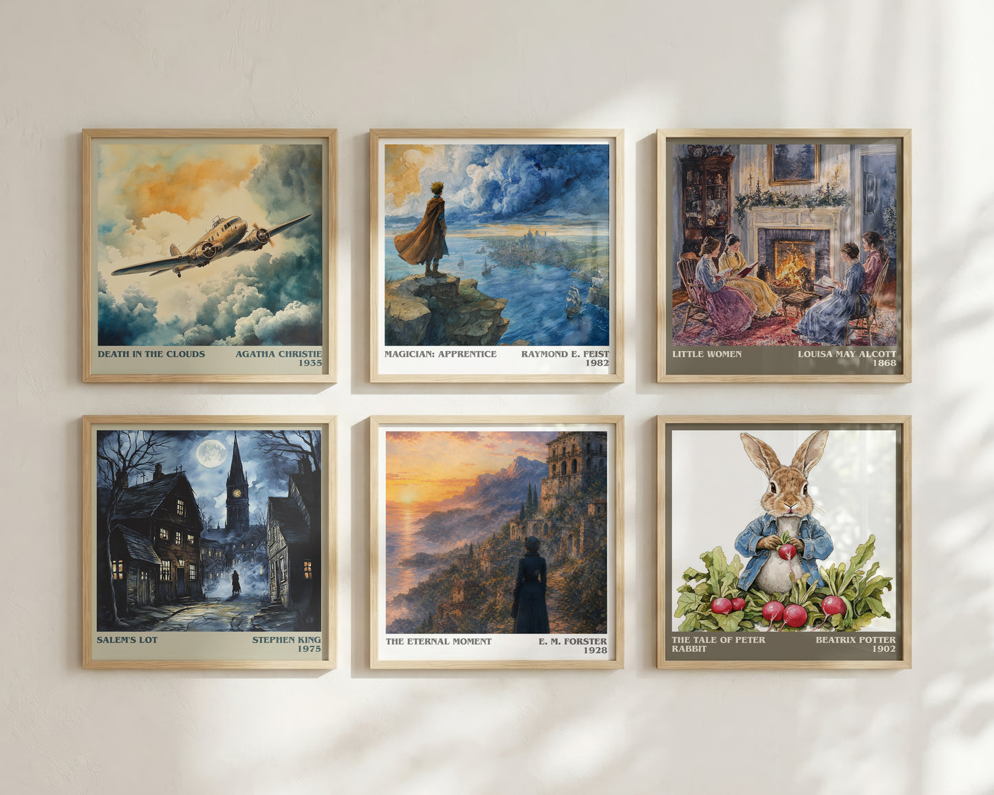 The Eternal Moment literary print framed by window – literary home decor