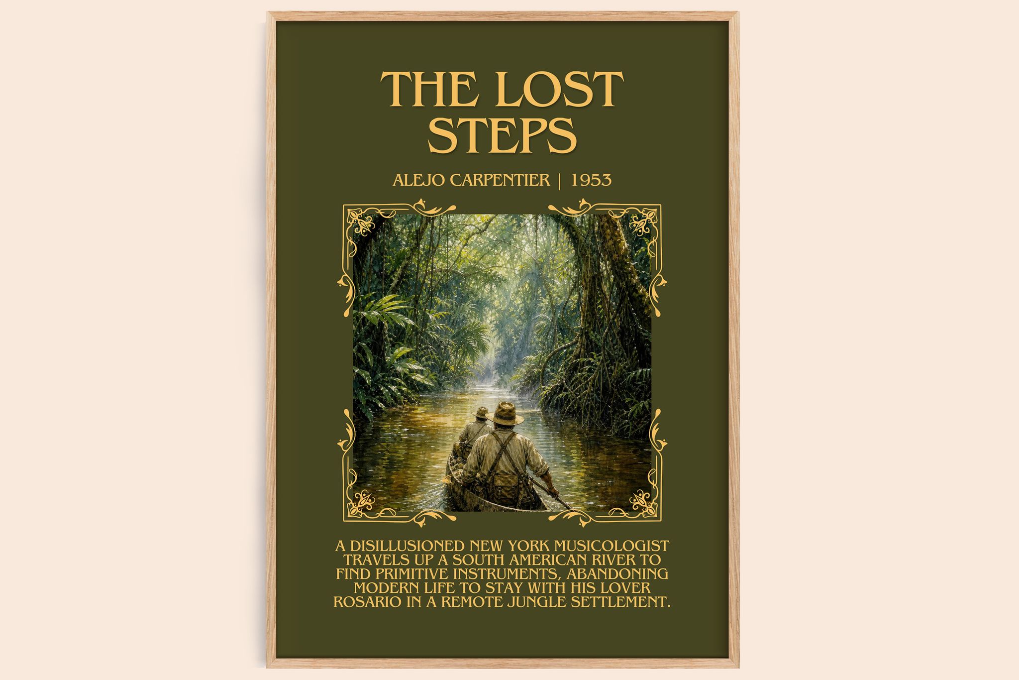 The Lost Steps Minimalist Book Poster by Alejo Carpentier