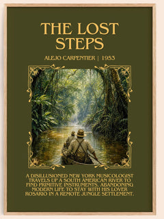 The Lost Steps Minimalist Book Poster by Alejo Carpentier – book poster