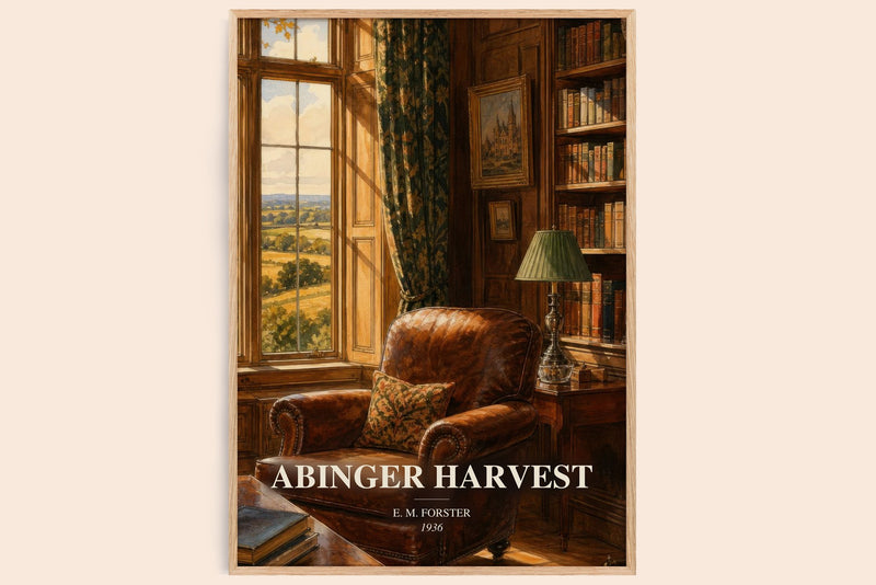Abinger Harvest watercolour book poster by E. M. Forster – framed literary art print