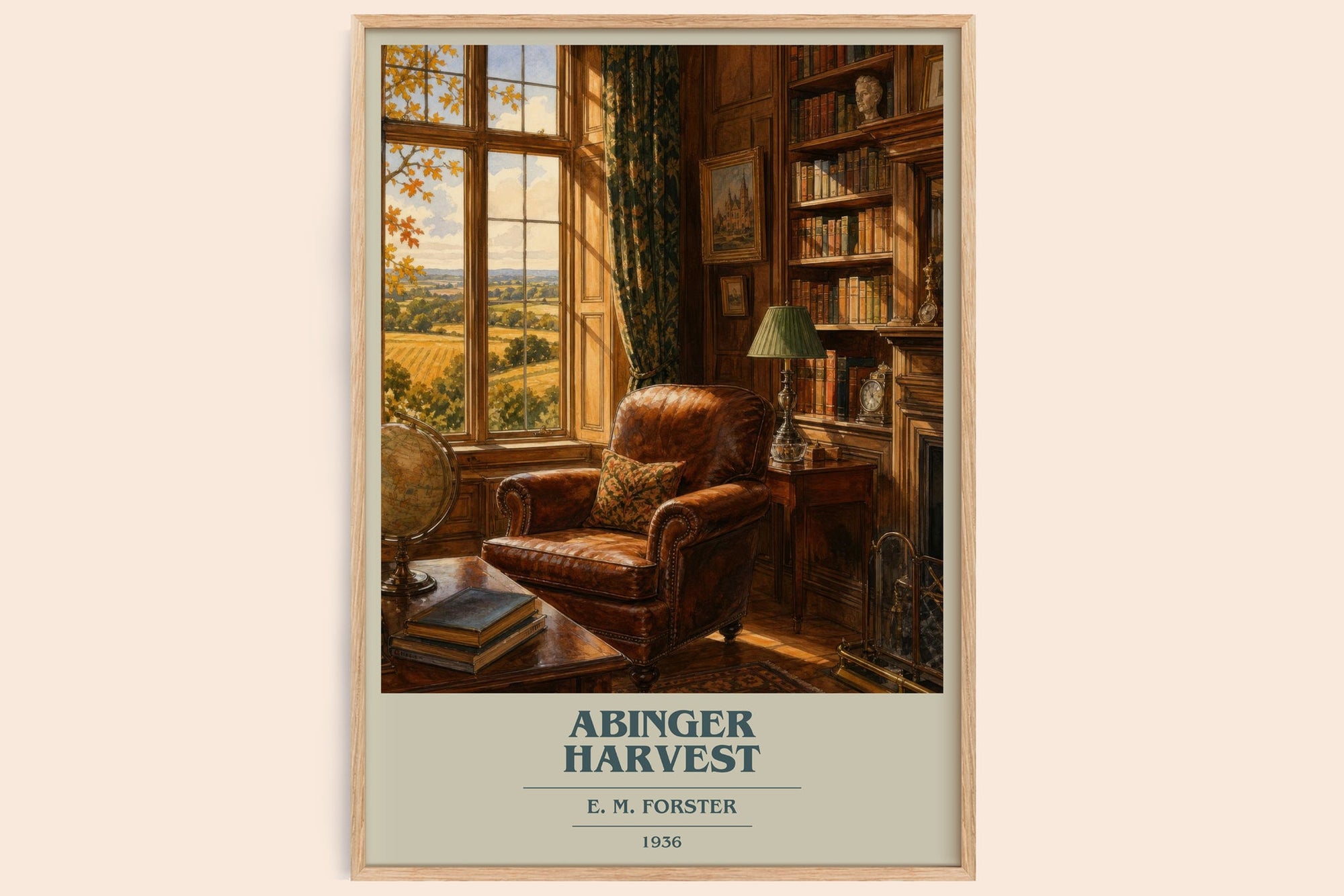 Abinger Harvest book cover book poster by E. M. Forster – framed literary art print
