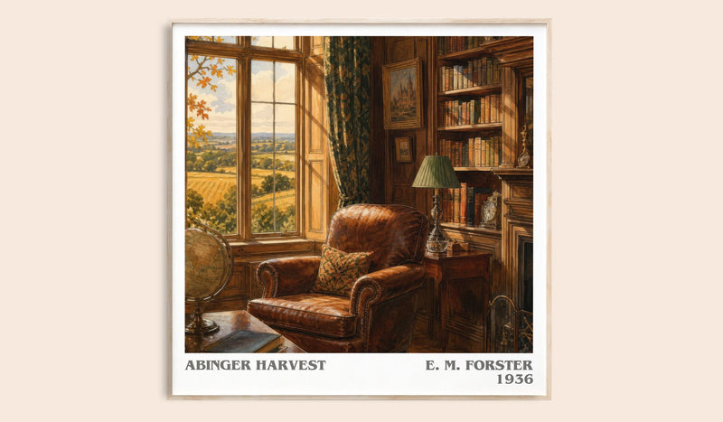Abinger Harvest literary book poster by E. M. Forster – framed literary art print