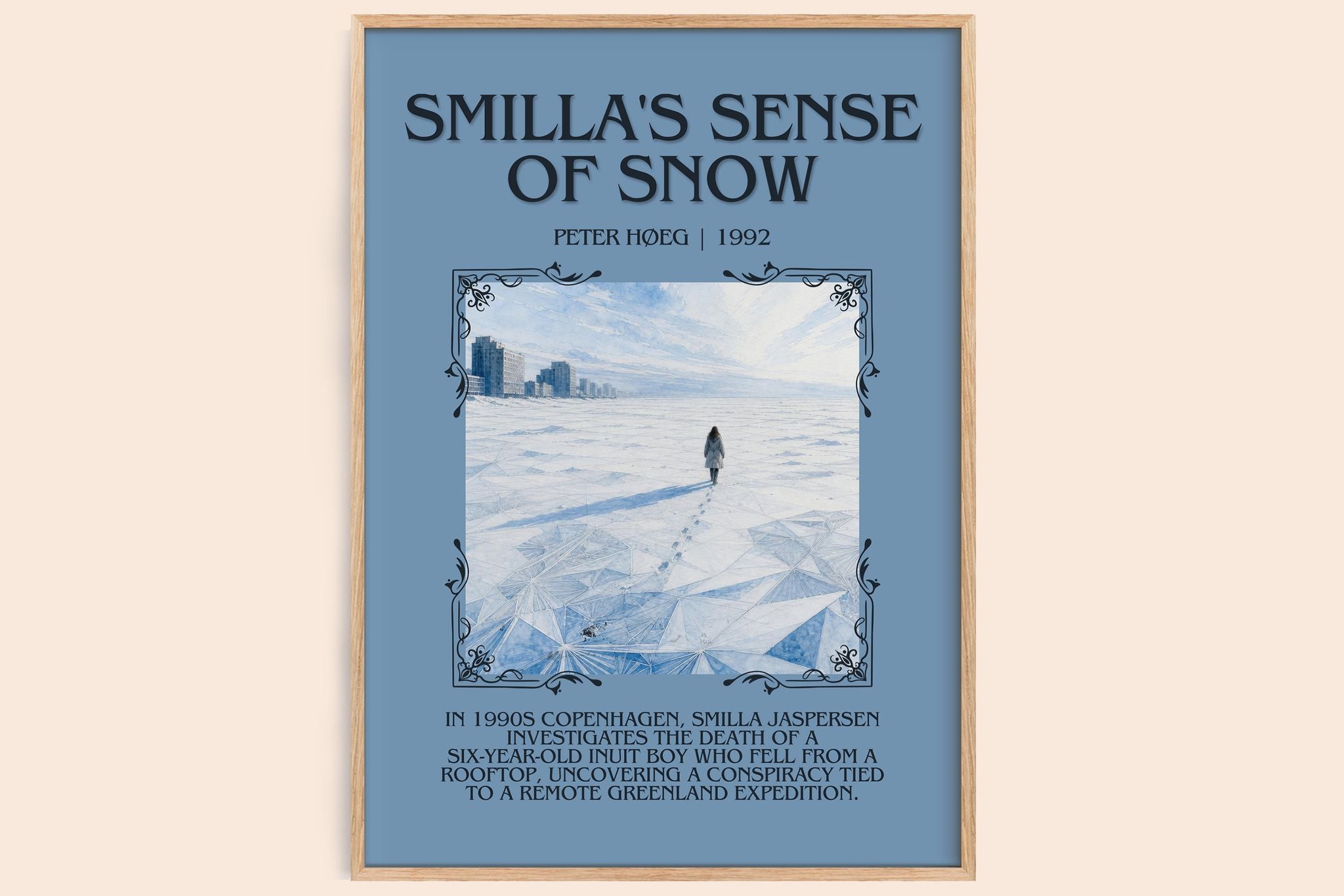 Smilla's Sense of Snow Minimalist Book Poster by Peter Høeg