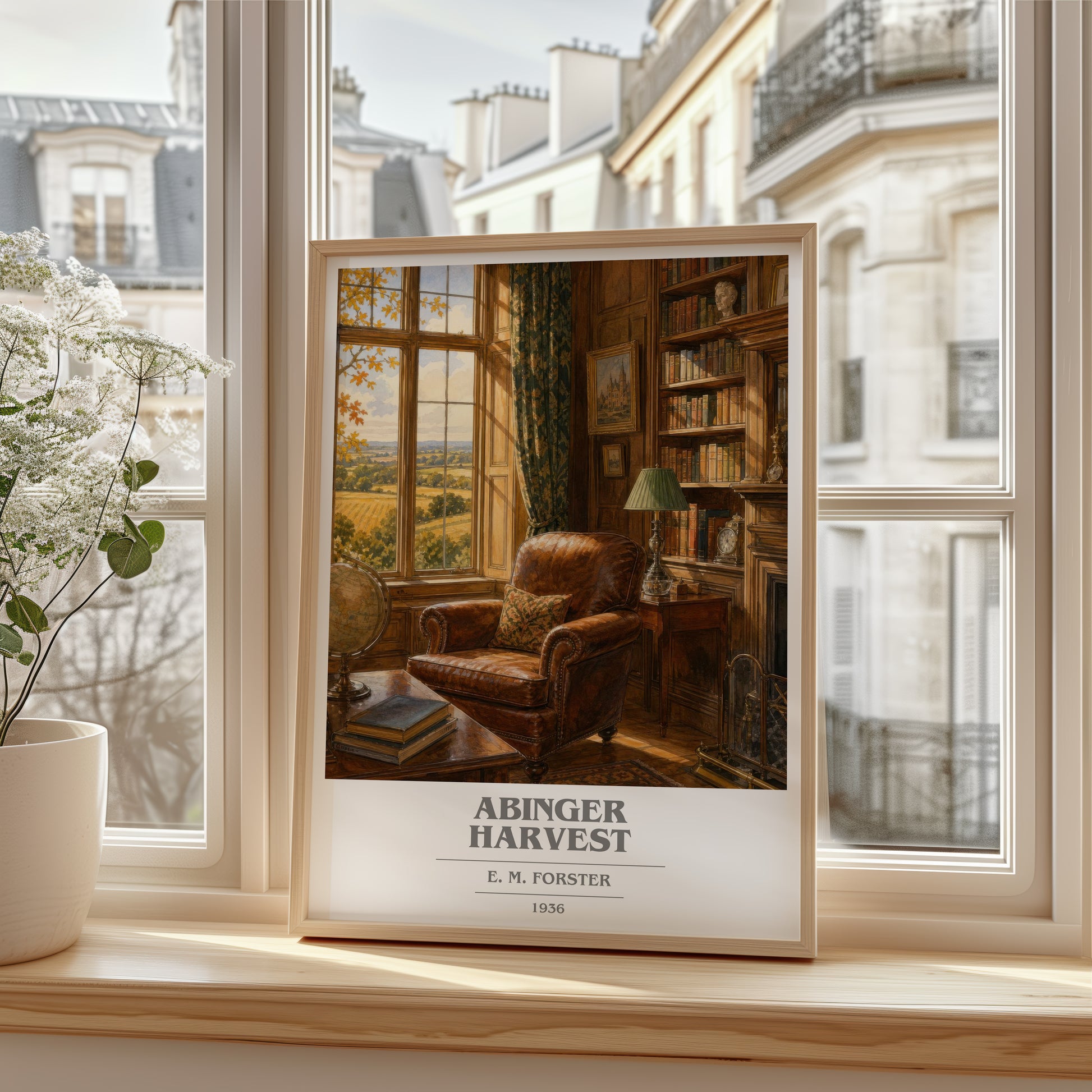 Abinger Harvest book cover poster colour and style options – E. M. Forster book art
