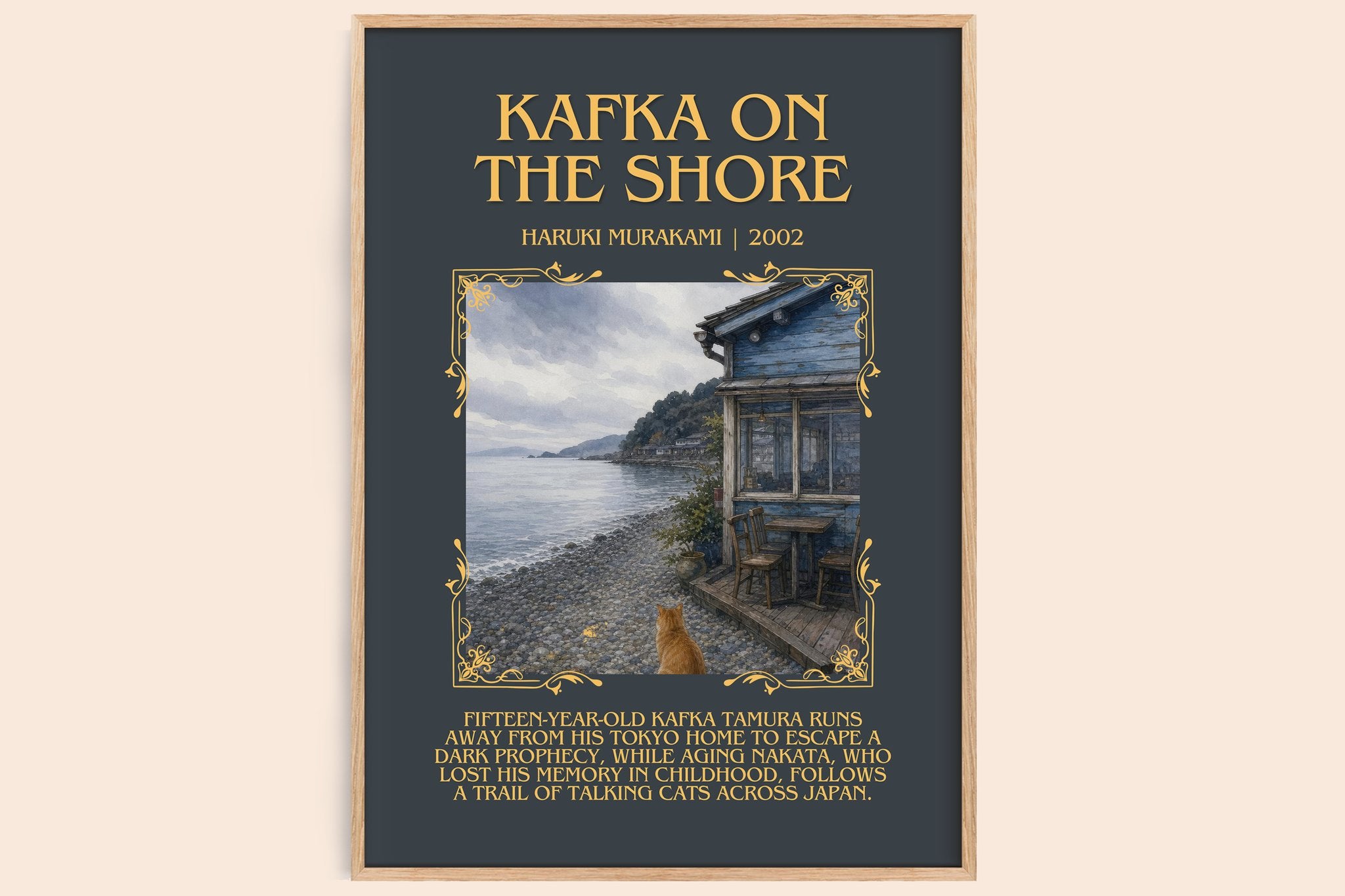 Kafka On The Shore Minimalist Book Poster by Haruki Murakami