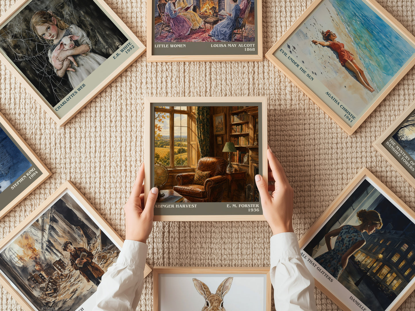 Abinger Harvest literary book poster framed on wall – non fiction wall art