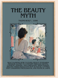 The Beauty Myth Minimalist Book Poster by Naomi Wolf – book poster
