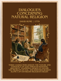 Dialogues Concerning Natural Religion Minimalist Book Poster by David Hume – book poster