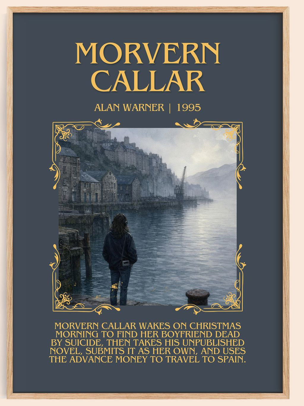 Morvern Callar Minimalist Book Poster by Alan Warner – book poster