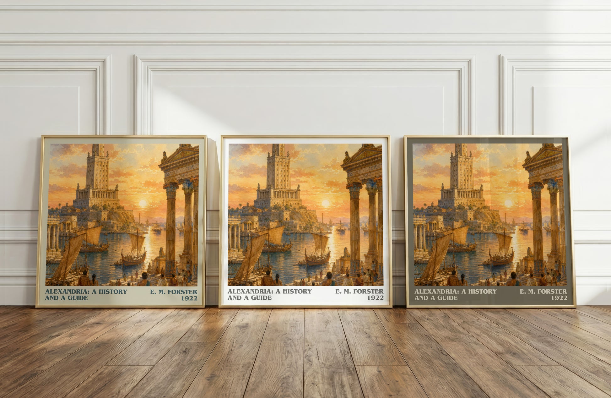 Alexandria: A History And A Guide literary art print colour and style options – E. M. Forster book art