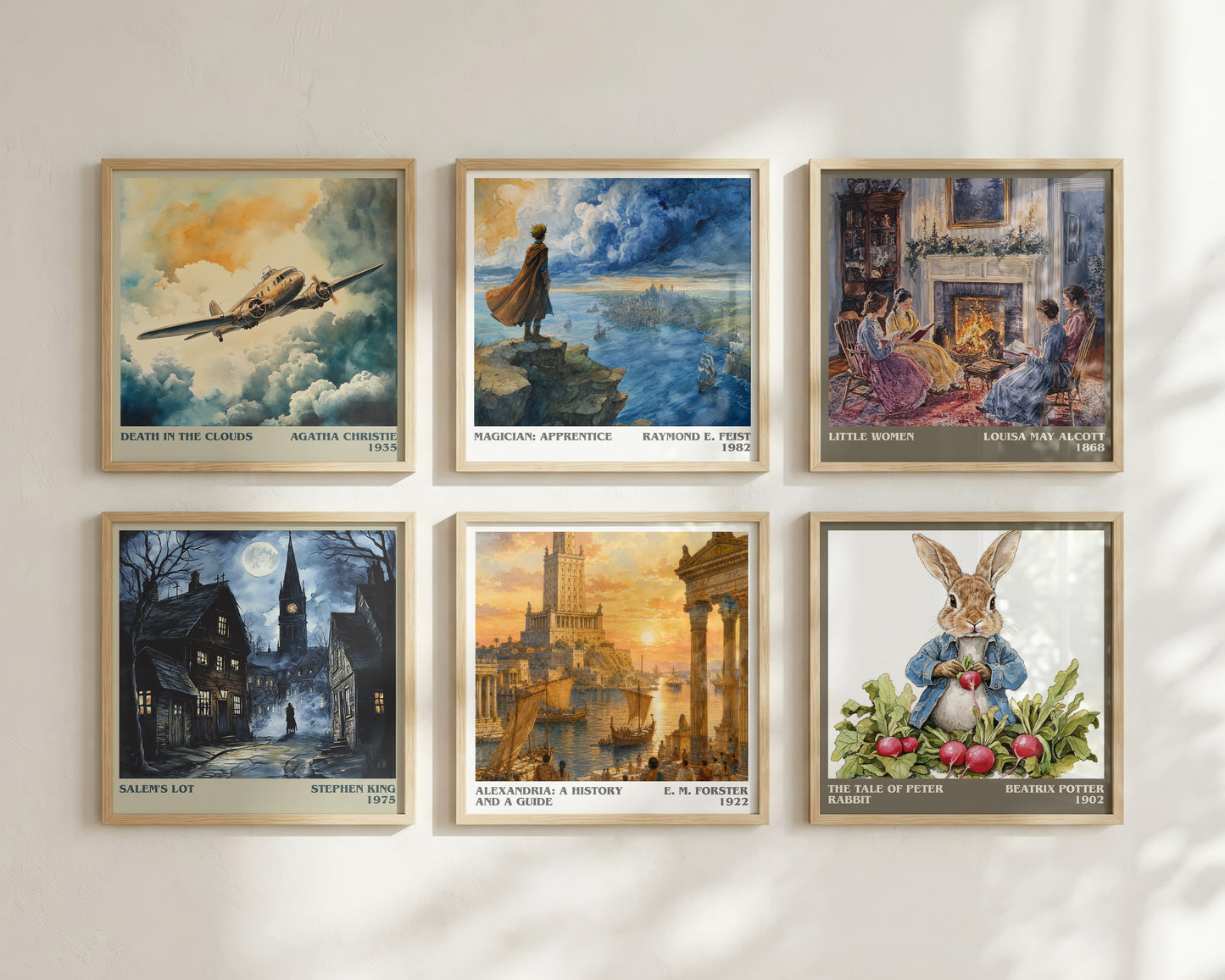 Alexandria: A History And A Guide literary print framed by window – literary home decor