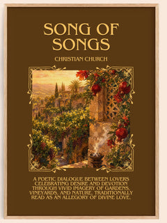 Song of Songs Minimalist Book Poster by Christian Church – book poster