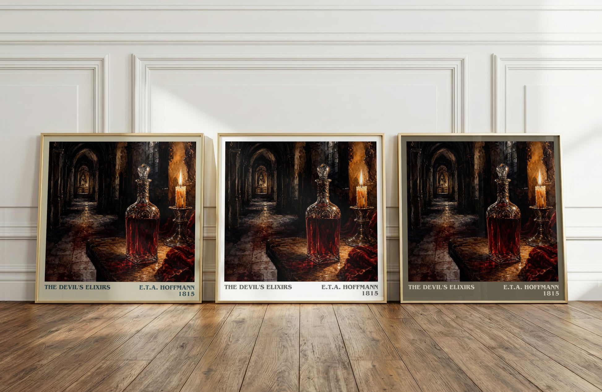 The Devil'S Elixirs literary art print colour and style options – E.T.A. Hoffmann book art