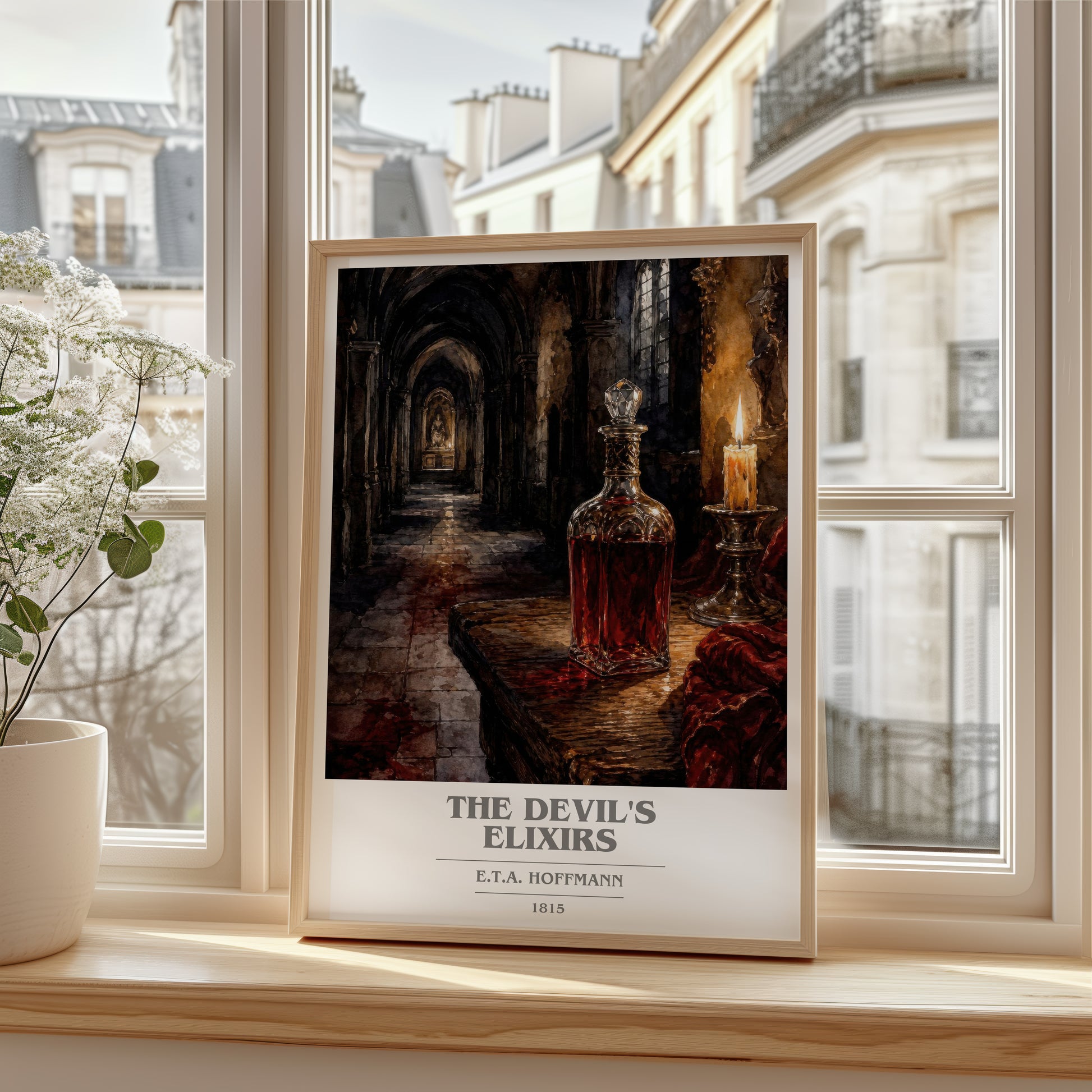 The Devil'S Elixirs book cover poster colour and style options – E.T.A. Hoffmann book art