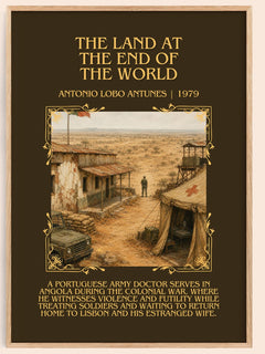 Land At The End Of The World Minimalist Book Poster by A. Antunes – book poster