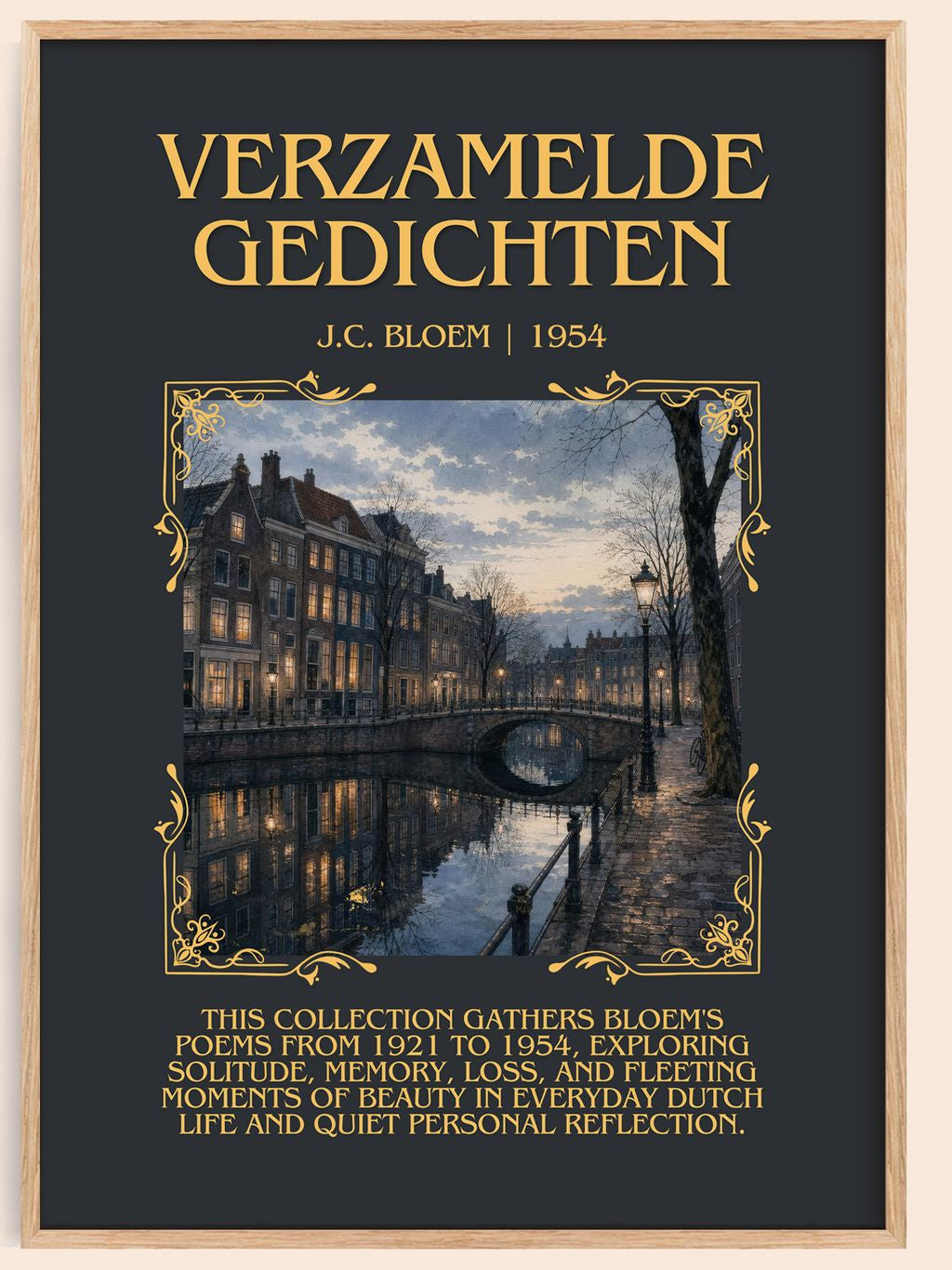 Verzamelde Gedichten Minimalist Book Poster by J.C. Bloem – book poster