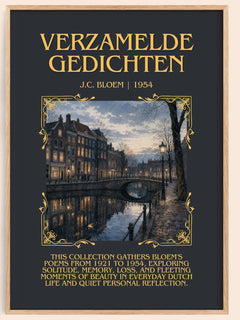 Verzamelde Gedichten Minimalist Book Poster by J.C. Bloem – book poster