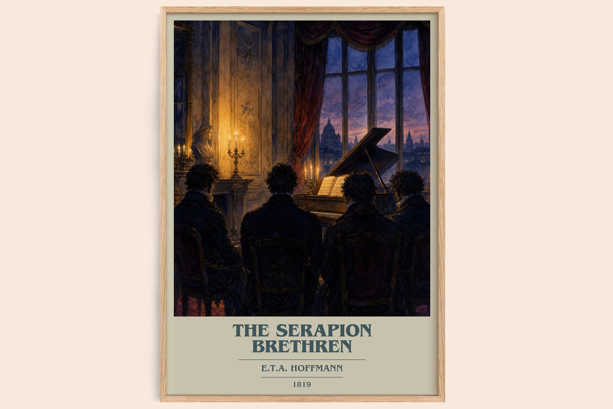 The Serapion Brethren Book Cover Poster by E.T.A. Hoffmann