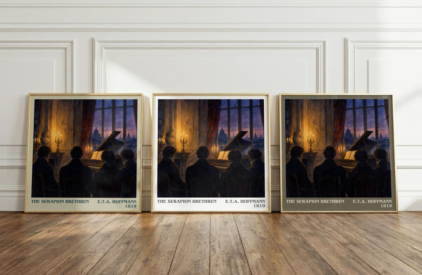 The Serapion Brethren literary art print colour and style options – E.T.A. Hoffmann book art