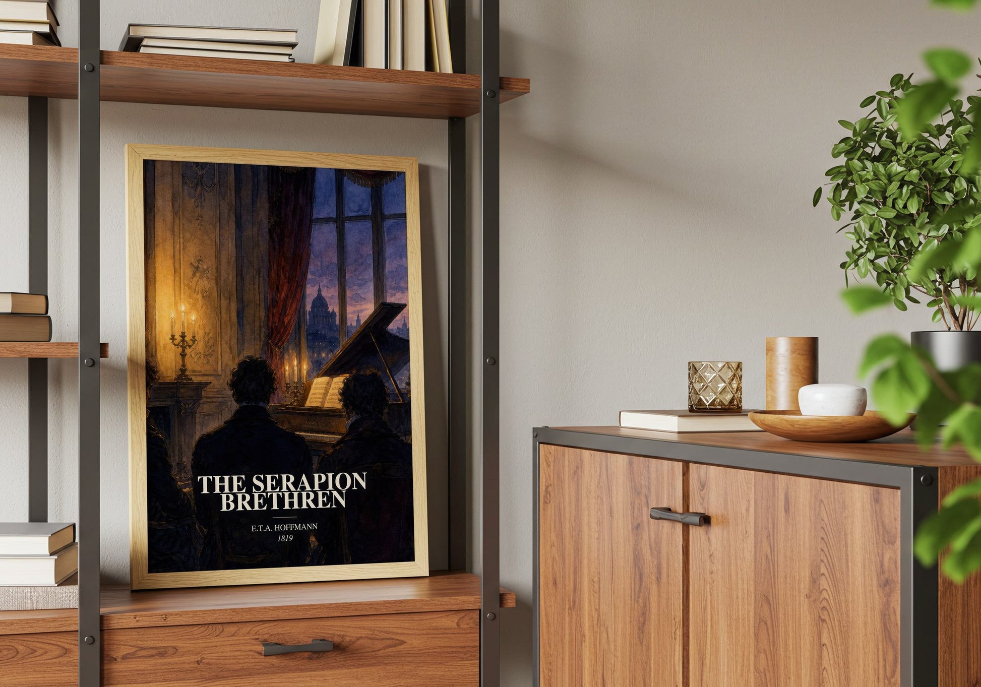 The Serapion Brethren book watercolour illustration paper finish options – matte satin gloss