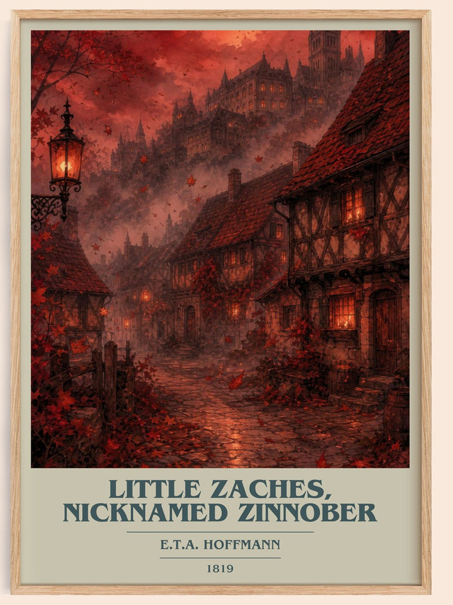 Little Zaches, Nicknamed Zinnober Book Cover Poster by E.T.A. Hoffmann