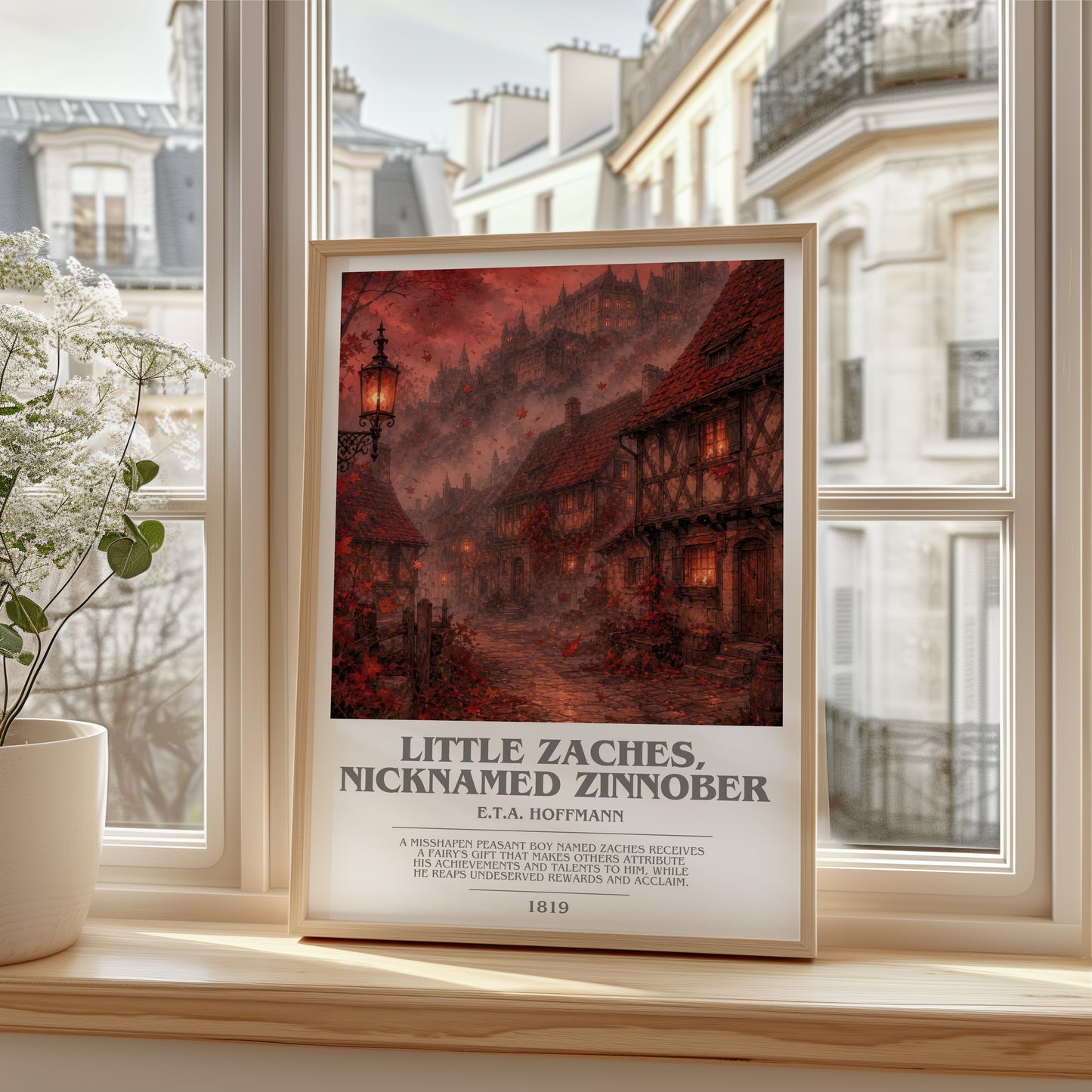 Little Zaches, Nicknamed Zinnober bookish poster colour and style options – E.T.A. Hoffmann book art