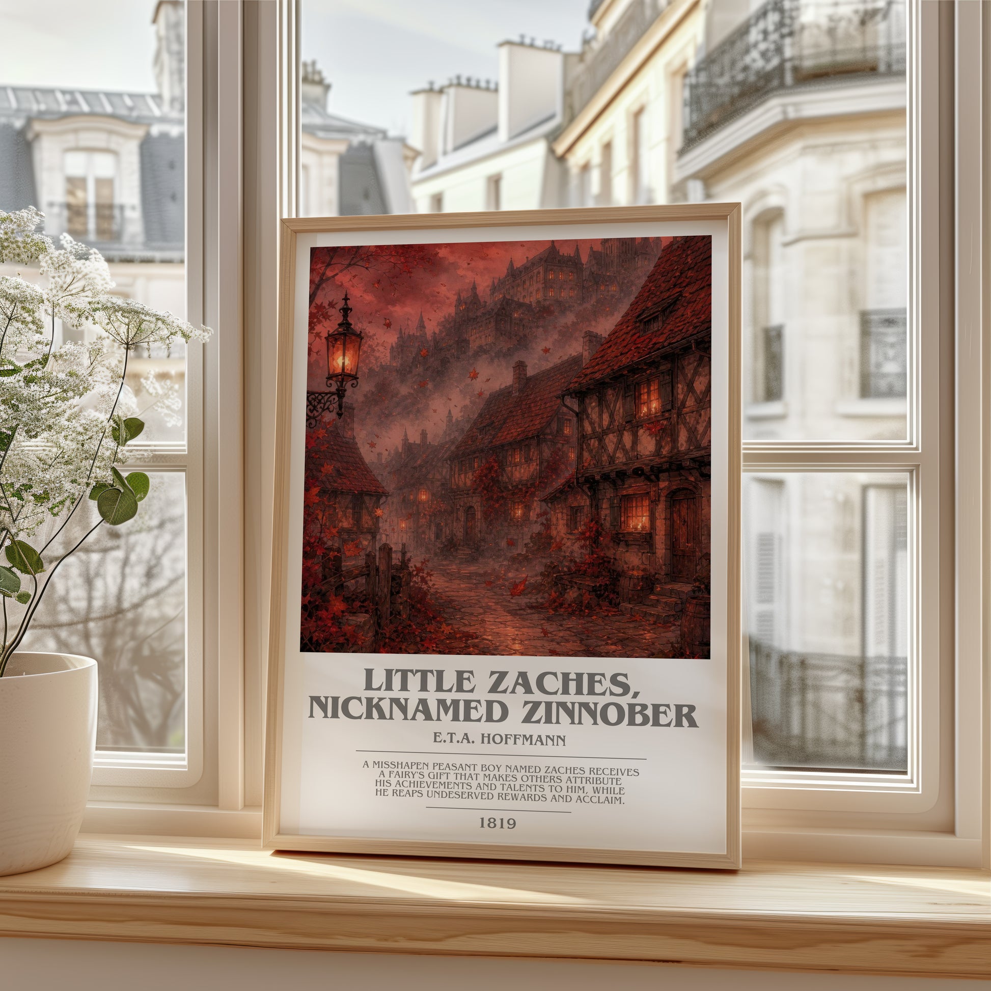 Little Zaches, Nicknamed Zinnober bookish poster colour and style options – E.T.A. Hoffmann book art